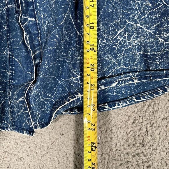 Vintage Pret Button Up Shirt Women Denim 80s 90s Jewel Rhinestone Western Small - Picture 2 of 6